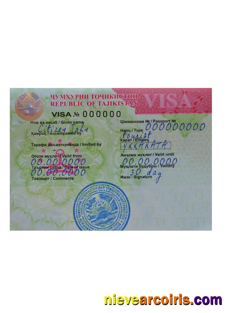 Tajikistan travel vis version 2